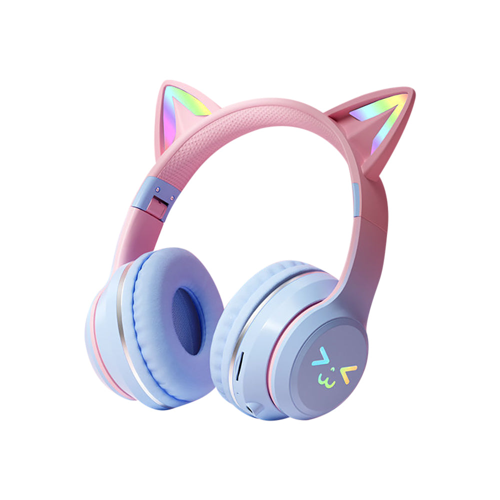 RGB Cat Ear Bluetooth Earphones