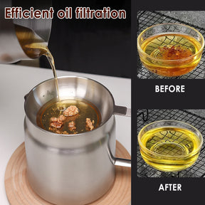 Stainless Steel Oil Strainer Pot